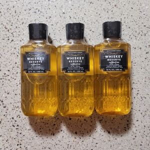 3 Bath & Body Works Whiskey Reserve 3-in-1 Hair, Face, & Body Wash 10 Oz Each